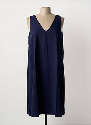 Robe mi-longue sans manche sans manche bleu MARIA BELLENTANI femme