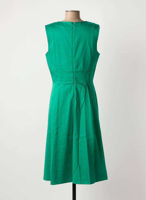 Robe mi-longue sans manche sans manche vert NINATI femme