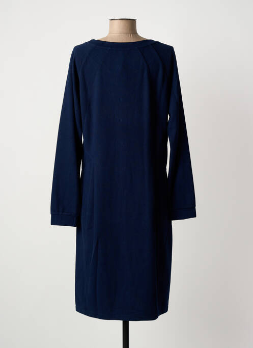 Robe mi-longue manches longues manches longues bleu SANDWICH femme
