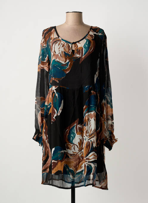 Robe courte manches longues manches longues noir CREAM femme