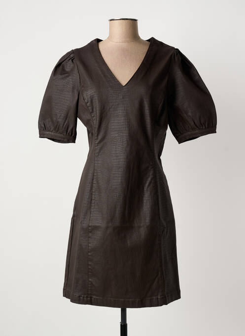 Robe courte manches courtes manches courtes marron CREAM femme