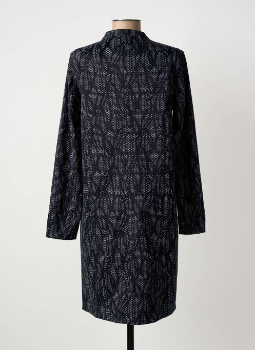 Manteau long fermeture pressionnée sans capuche noir ELEMENTE CLEMENTE femme