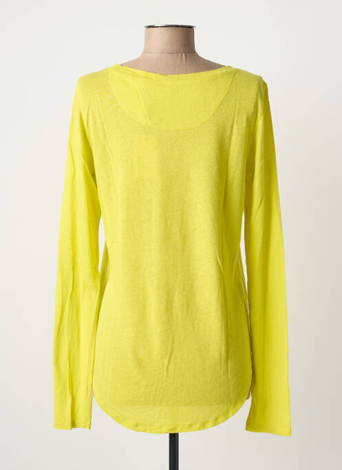 T-shirt manches longues manches longues jaune SANDWICH femme