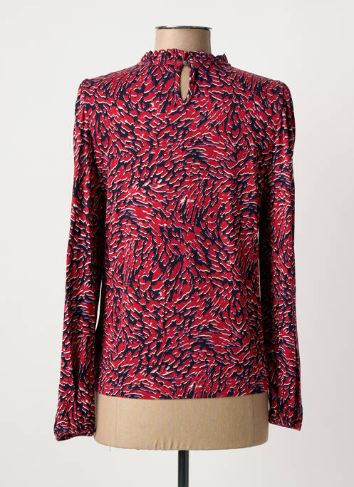 Blouse fermeture boutonnée au dos manches longues rouge SANDQVIST femme