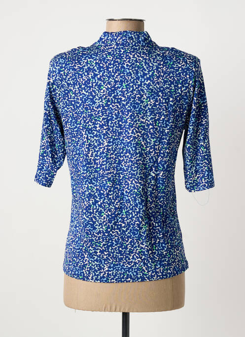 T-shirt col v manches 3/4 bleu SANDWICH femme