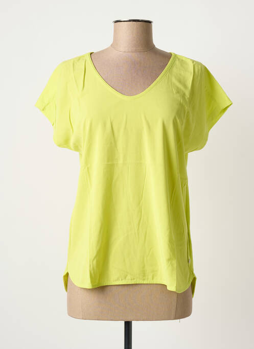 T-shirt col v manches courtes vert SANDWICH femme