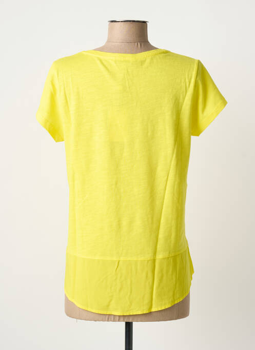 T-shirt stretch manches courtes jaune SANDWICH femme