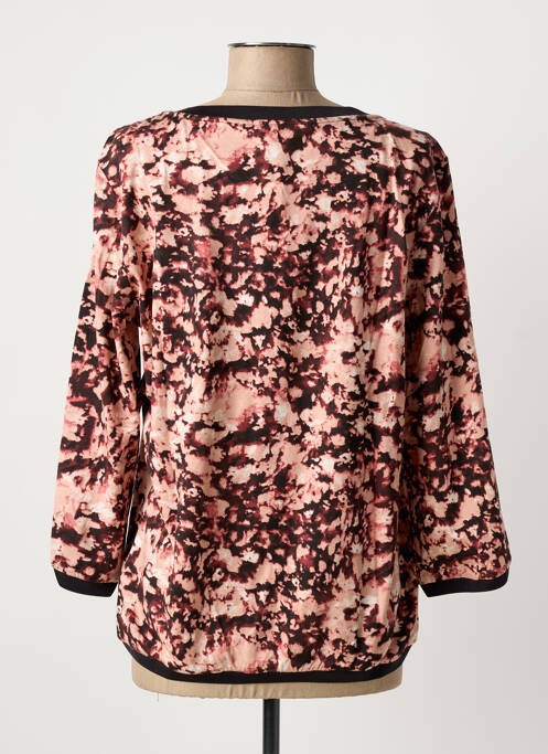 Sweat-shirt tissage jersey manches 3/4 rose SANDWICH femme