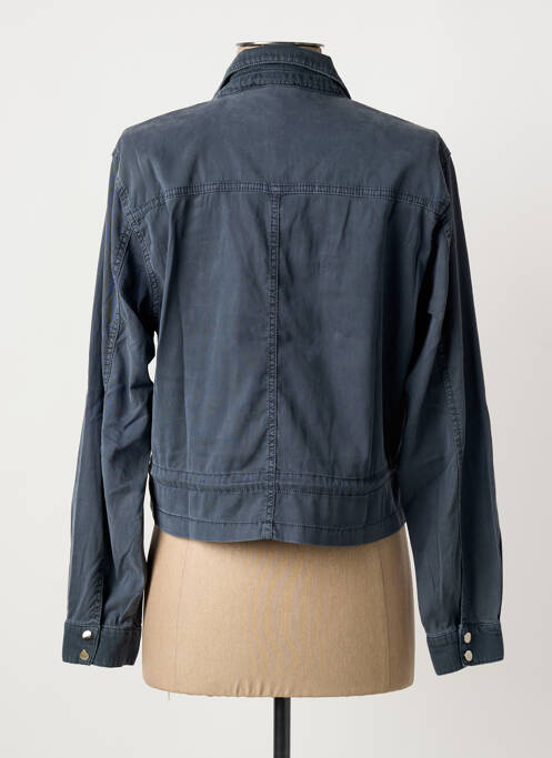 Veste casual poches bleu EVA KAYAN femme