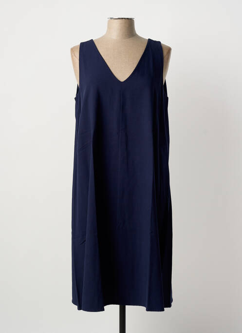 Robe mi-longue sans manche sans manche bleu MARIA BELLENTANI femme