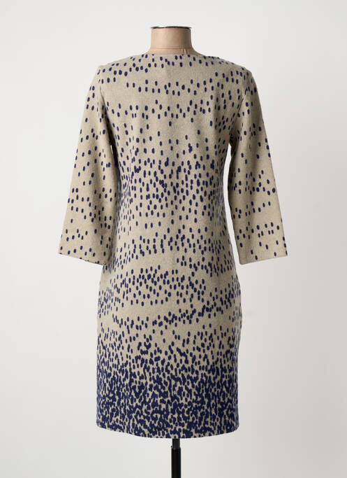 Robe mi-longue beige LA FEE MARABOUTEE femme