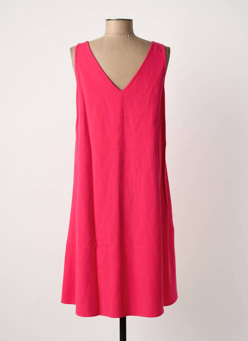 Robe mi-longue rose MARIA BELLENTANI femme