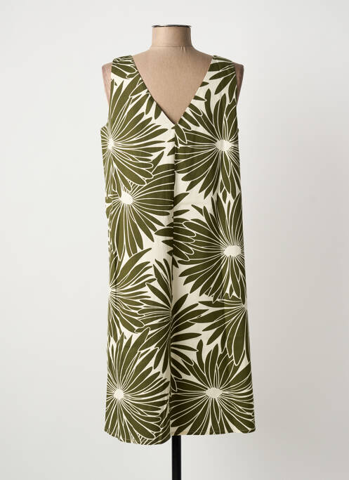 Robe mi-longue vert MARIA BELLENTANI femme