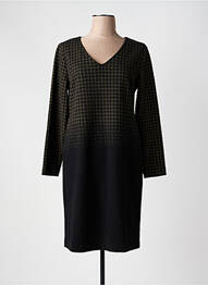 Robe mi-longue manches longues manches longues vert LA FEE MARABOUTEE femme