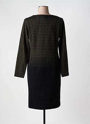 Robe mi-longue manches longues manches longues vert LA FEE MARABOUTEE femme