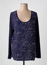 Top stretch manches longues bleu SANDWICH femme