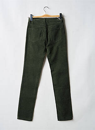 Pantalon slim stretch taille haute vert NINATI femme