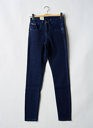 Jeans coupe slim tissage brut taille normale bleu CREAM femme
