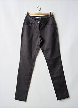 Pantalon slim tissage enduit taille normale gris SANDWICH femme