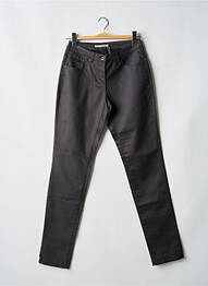 Pantalon slim tissage enduit taille normale gris SANDWICH femme