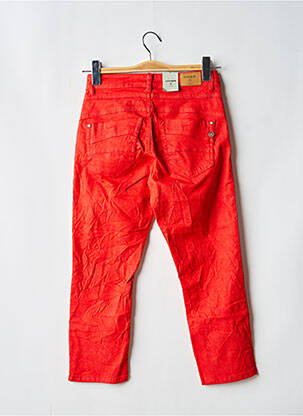 Jeans coupe slim stretch taille basse rouge CREAM femme
