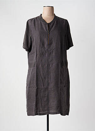 Robe mi-longue gris SANDWICH femme