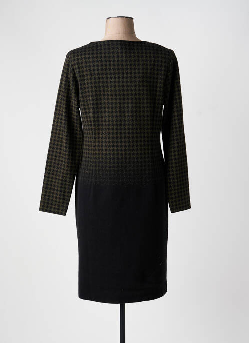 Robe mi-longue manches longues manches longues vert LA FEE MARABOUTEE femme