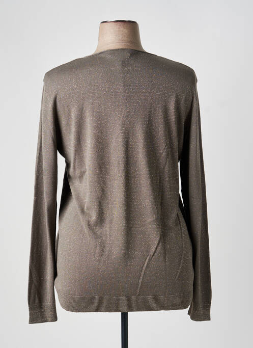 Pull col v manches longues vert EVA KAYAN femme
