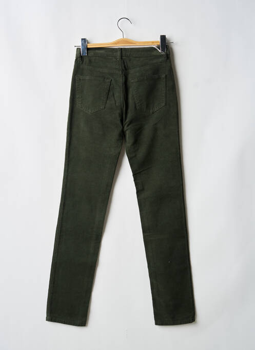 Pantalon slim stretch taille haute vert NINATI femme