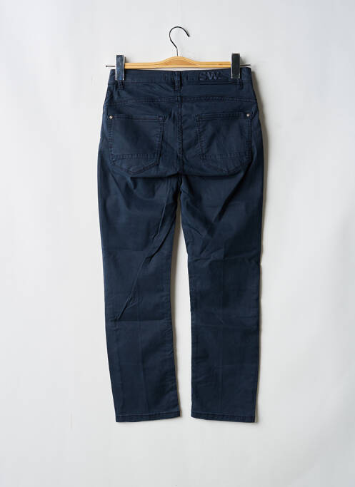 Pantalon 7/8 stretch taille normale bleu SANDWICH femme