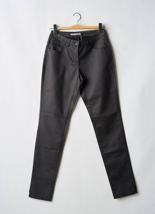 Pantalon slim tissage enduit taille normale gris SANDWICH femme