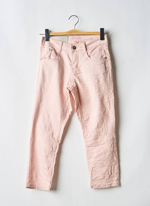 Jeans coupe slim stretch taille basse rose CREAM femme