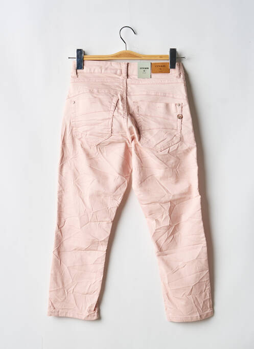 Jeans coupe slim stretch taille basse rose CREAM femme