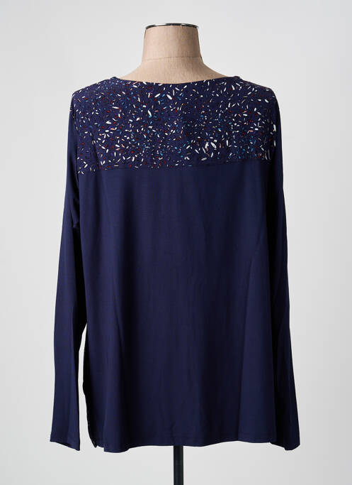 Top bleu SANDWICH femme