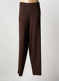 Pantalon droit stretch taille normale marron CHRISTIAN MARRY femme