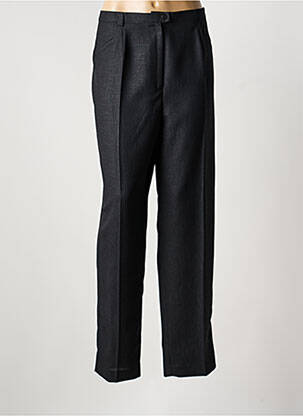 Pantalon droit taille à pinces taille haute gris CREATIONS SONIA femme