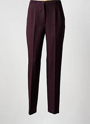 Pantalon slim taille haute taille haute rouge FRANK WALDER femme