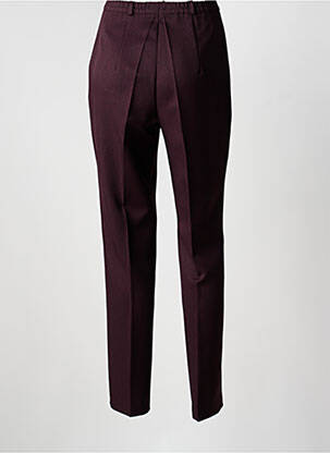 Pantalon slim taille haute taille haute rouge FRANK WALDER femme