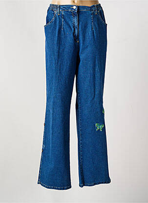 Jeans coupe droite bleu SEMPRE PIU BY CHALOU femme