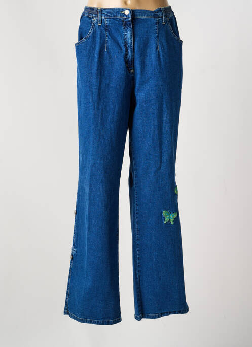 Jeans coupe droite stretch taille normale bleu SEMPRE PIU BY CHALOU femme