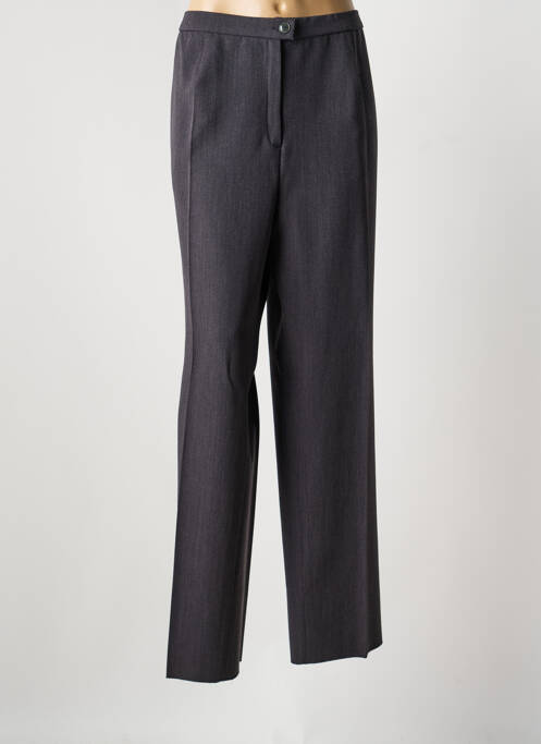 Pantalon droit stretch taille haute gris KARTING femme