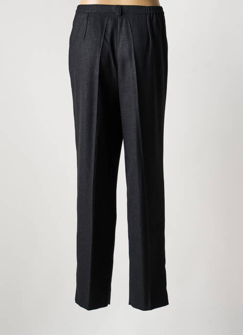 Pantalon droit taille à pinces taille haute gris CREATIONS SONIA femme