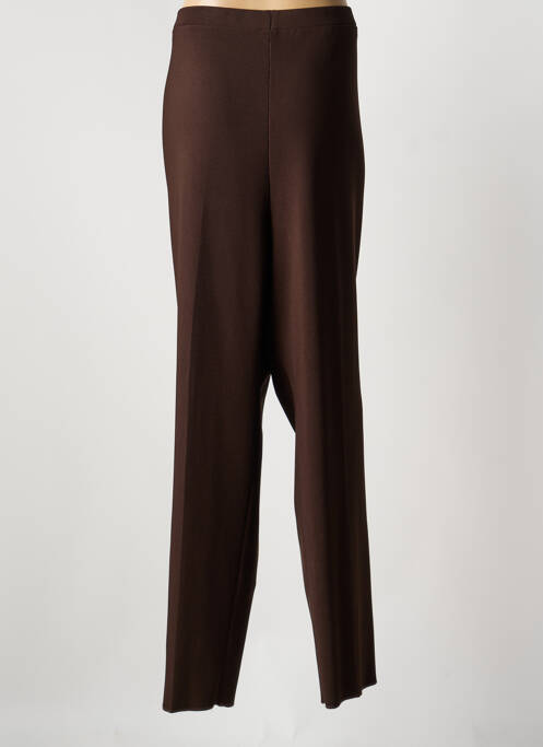 Pantalon droit marron CHRISTIAN MARRY femme