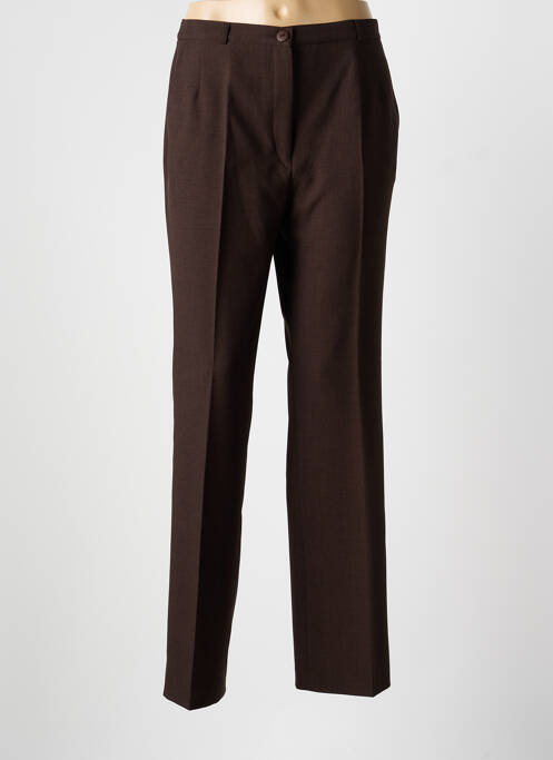 Pantalon slim marron FRANK WALDER femme