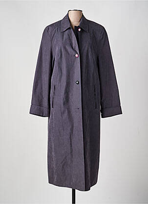 Trench poches sans capuche bleu SEMPRE PIU BY CHALOU femme
