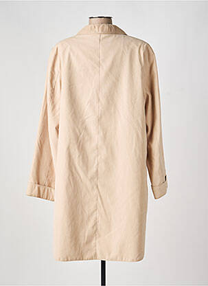 Trench tissage popeline sans capuche beige FRANK WALDER femme