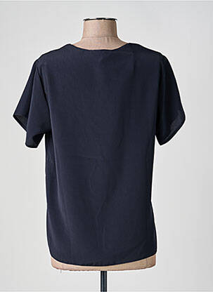 Top coupe fluide manches courtes bleu FRANCOISE DE FRANCE femme