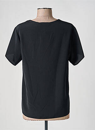 Top coupe fluide manches courtes noir FRANCOISE DE FRANCE femme