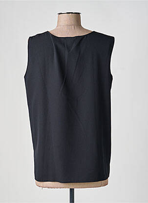 Top stretch sans manche noir FRANK WALDER femme