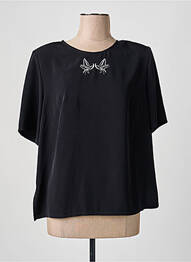 Top stretch manches courtes noir MARY WEST femme